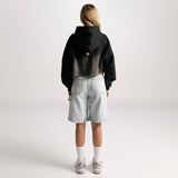 Cropped Hoodie Monoic Paris Negro Degradé | Hoodies Parisian Dreams | Monoic Studios
