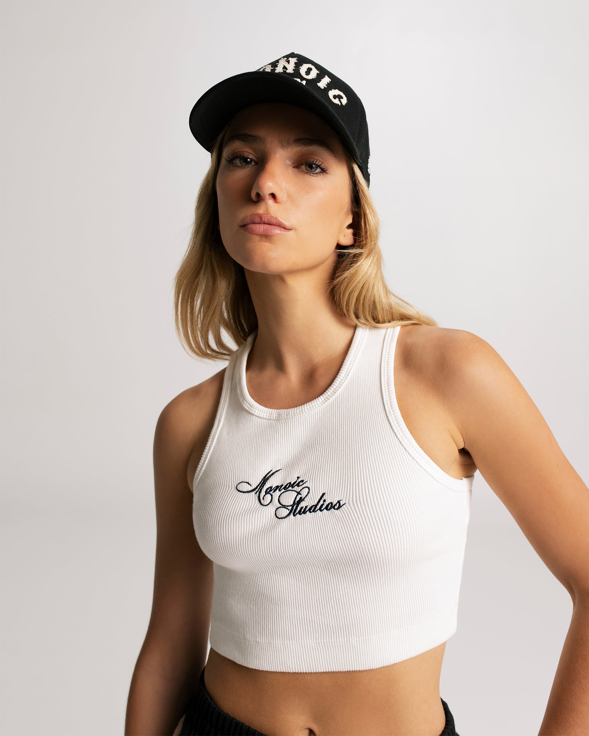 Baseball Top Blanco Hueso | Camisetas Parisian Dreams | Monoic Studios