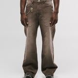 Pocket Straight Pants – Café Desgastado