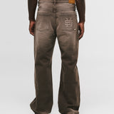 Pocket Straight Pants – Café Desgastado