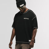 Camiseta Boxy Fit Design Collective - Negro Oscuro