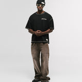 Camiseta Boxy Fit Design Collective - Negro Oscuro