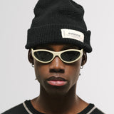 Waffle Knit Beanie – Negro Oscuro