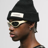 Waffle Knit Beanie – Negro Oscuro