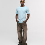 Camiseta Ringer Tee – Azul Cielo