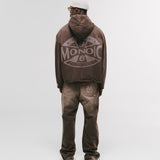 Hoodie Compass – Café Desgastado