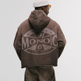 Hoodie Compass – Café Desgastado