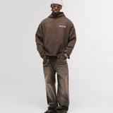 Hoodie Compass – Café Desgastado