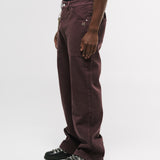 Pocket Straight Pants – Burgundy