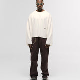 Long Sleeve Boxy T-Shirt – Off White