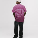 Camiseta Oversized Built For The World - Burgundy