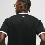 Camiseta Ringer Tee – Negro y Off White