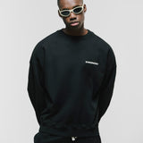 Crewneck Oversized Básico V3 - Negro Oscuro