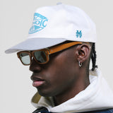 Gorra Compass - Blanco Hueso y Azul Claro