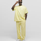 Camiseta Logo Oversized V3 - Amarillo Pastel
