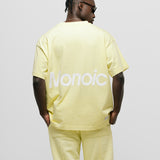 Camiseta Logo Oversized V3 - Amarillo Pastel