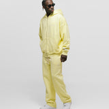 Zip Hoodie Oversized Básico V3 - Amarillo Pastel