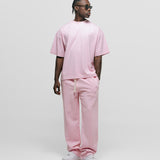 Camiseta Oversized Básica V3 - Rosado Pastel
