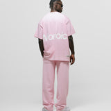 Camiseta Logo Oversized V3 - Rosado Pastel