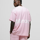 Camiseta Logo Oversized V3 - Rosado Pastel