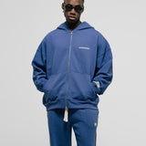 Zip Hoodie Oversized Básico V3 - Lavanda