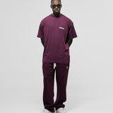 Camiseta Logo Oversized V3 - Burgundy