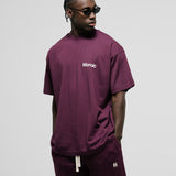 Camiseta Logo Oversized V3 - Burgundy