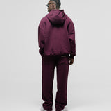 Zip Hoodie Oversized Básico V3 - Burgundy