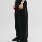 Barrel Fit Trousers - Negro