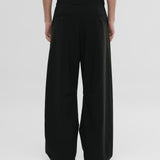 Barrel Fit Trousers - Negro