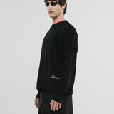 Checkered Knitwear Sweater - Negro