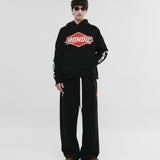 Hoodie Oversized Oil - Negro Oscuro