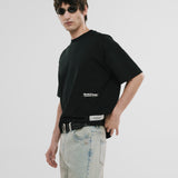 Camiseta Boxy Fit Speed - Negro Oscuro
