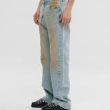 Straight Fit Rally Jeans - Dirty Blue