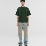 Camiseta Boxy Fit Básica V4 - Forest Green