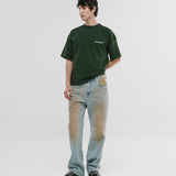 Camiseta Boxy Fit Básica V4 - Forest Green