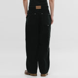 Wide Fit Chore Pants - Negro
