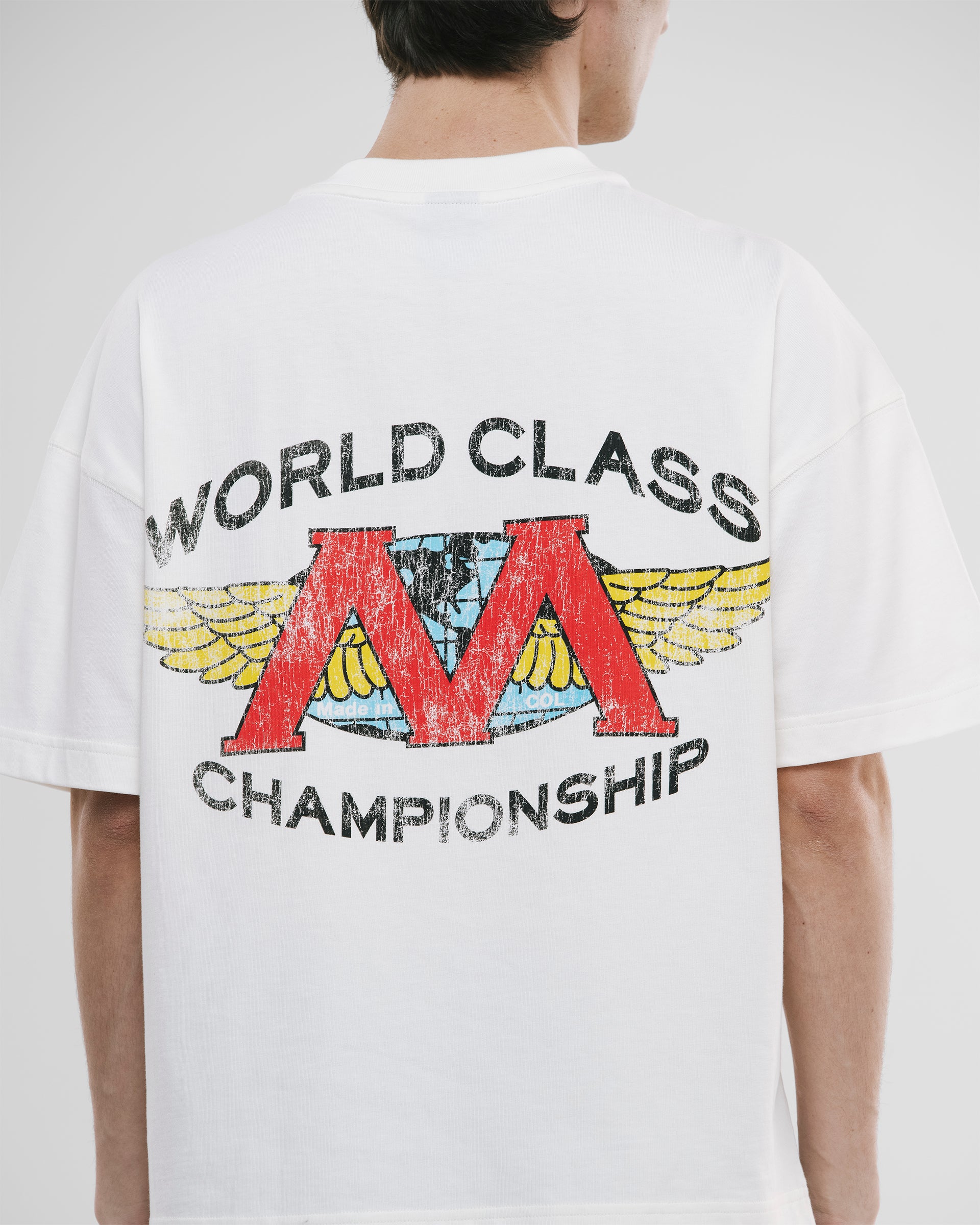 Camiseta Boxy Fit World Class - Cloud Dancer