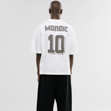 Camiseta Boxy Fit Ninetysix - Off White