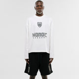 Camiseta Oversized Shield Long Sleeve - Off White