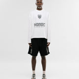 Camiseta Oversized Shield Long Sleeve - Off White