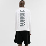 Camiseta Oversized Shield Long Sleeve - Off White