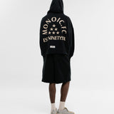 Hoodie Oversized MONOIC F.C - Negro Oscuro