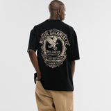 Camiseta Oversized Dreamers Club - Negro Oscuro