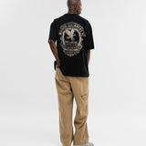 Camiseta Oversized Dreamers Club - Negro Oscuro