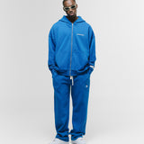 Zip Hoodie Oversized Básico V4 - Azul Cobalto