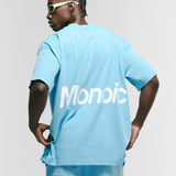 Camiseta Logo Oversized V4 - Azul Claro