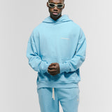 Hoodie Oversized Básico V4 - Azul Claro