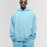 Hoodie Oversized Básico V4 - Azul Claro