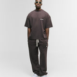 Camiseta Boxy Fit Básica V4 - Café Chocolate